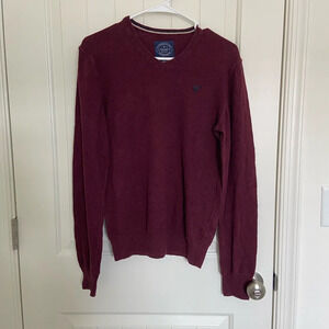 American Eagle‎ Outfitters men’s maroon v-neck sweater — XS